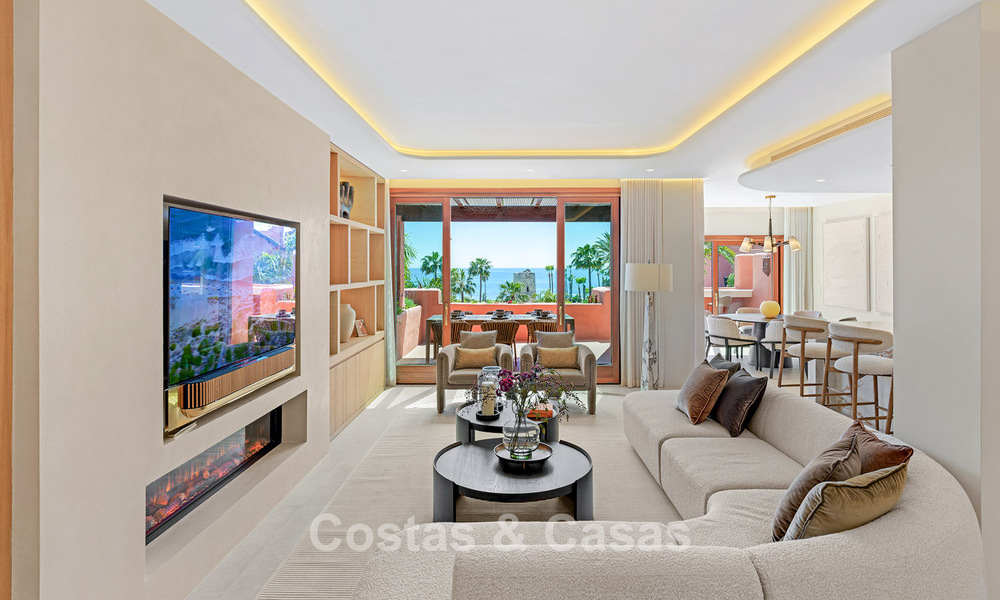 Luxury duplex penthouse for sale in a five-star beachfront complex on the New Golden Mile between Marbella and Estepona 797751