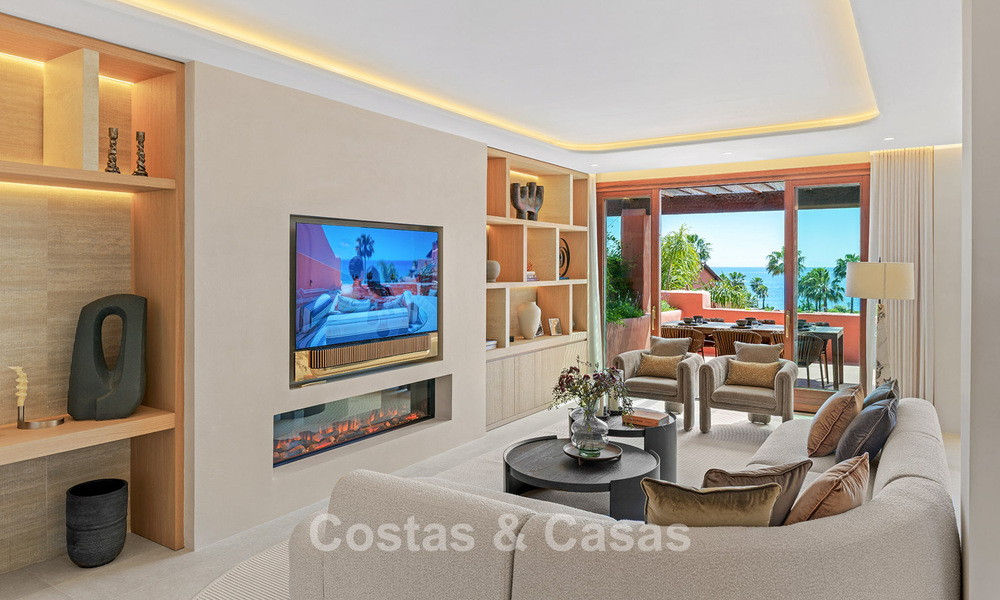 Luxury duplex penthouse for sale in a five-star beachfront complex on the New Golden Mile between Marbella and Estepona 797752