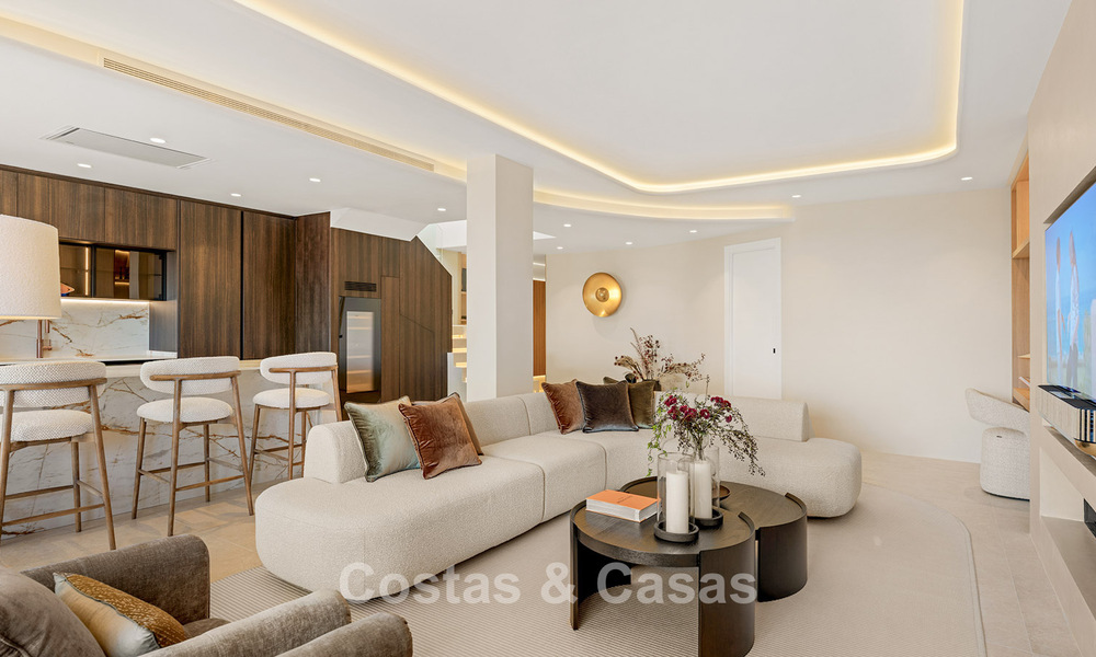 Luxury duplex penthouse for sale in a five-star beachfront complex on the New Golden Mile between Marbella and Estepona 797763