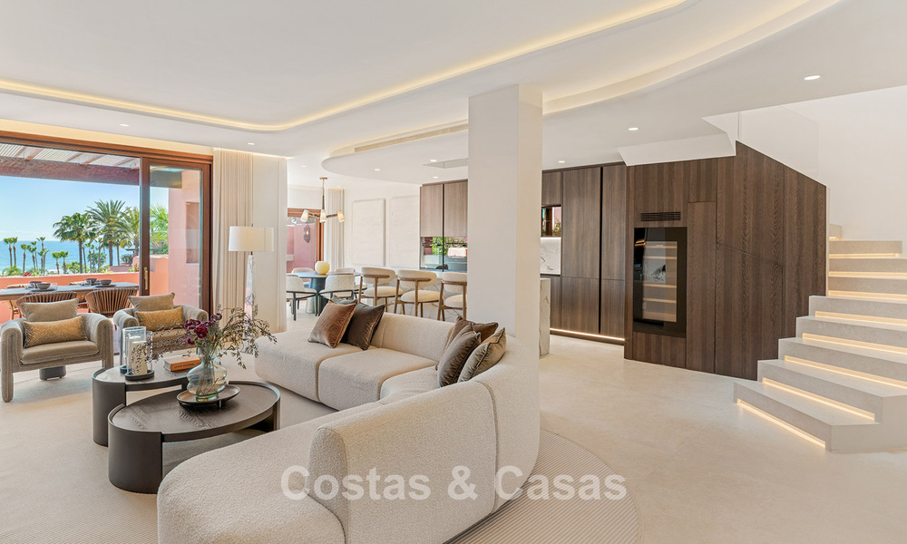 Luxury duplex penthouse for sale in a five-star beachfront complex on the New Golden Mile between Marbella and Estepona 797768