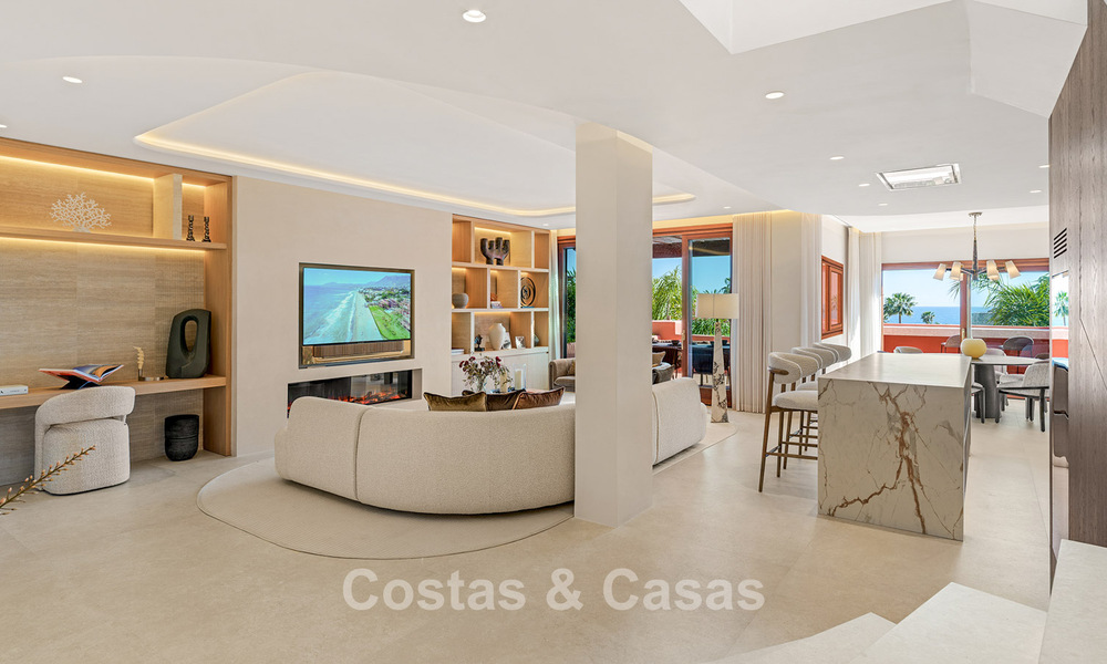 Luxury duplex penthouse for sale in a five-star beachfront complex on the New Golden Mile between Marbella and Estepona 797771