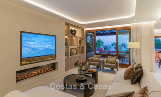 Luxury duplex penthouse for sale in a five-star beachfront complex on the New Golden Mile between Marbella and Estepona 797774 