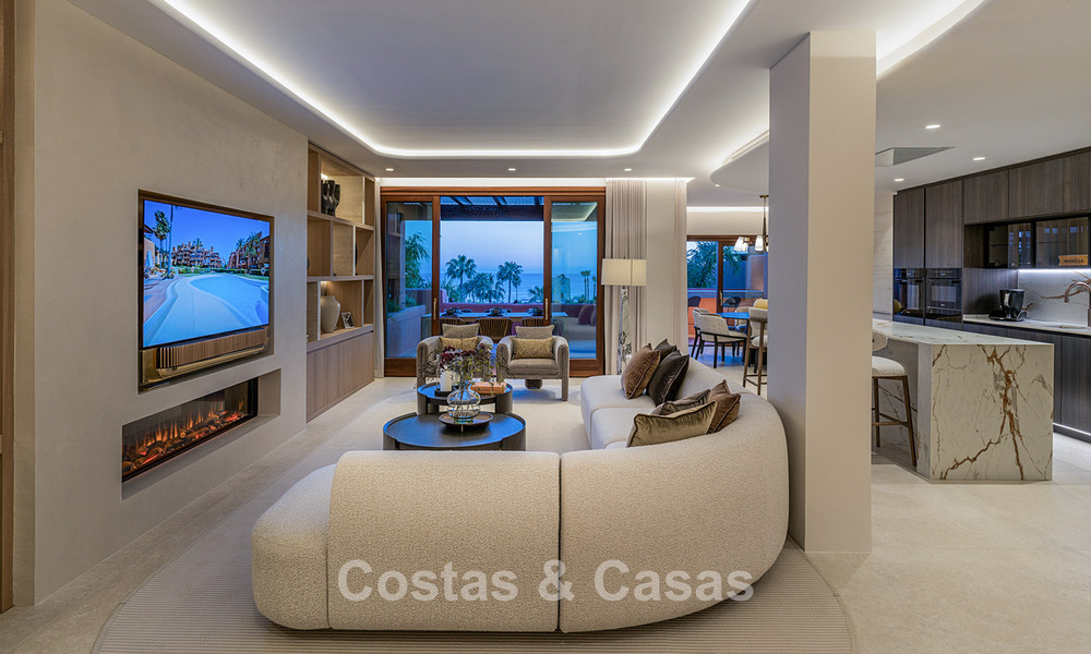 Luxury duplex penthouse for sale in a five-star beachfront complex on the New Golden Mile between Marbella and Estepona 797775