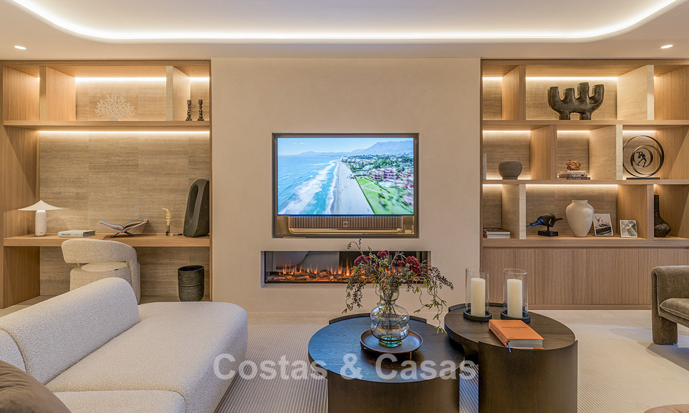 Luxury duplex penthouse for sale in a five-star beachfront complex on the New Golden Mile between Marbella and Estepona 797776