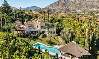 Remarkable Spanish luxury villa with sea view for sale in a green oasis on Marbella’s Golden Mile 798178 