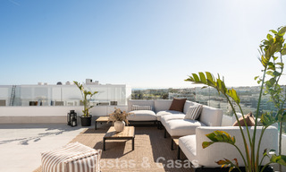 Modern penthouse with wraparound terrace and 360° views for sale in Nueva Andalucía, Marbella 798074 