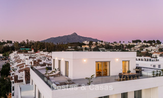 Modern penthouse with wraparound terrace and 360° views for sale in Nueva Andalucía, Marbella 798078 
