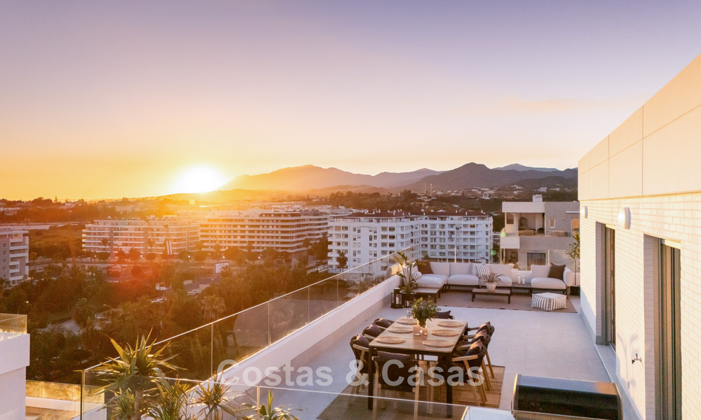 Modern penthouse with wraparound terrace and 360° views for sale in Nueva Andalucía, Marbella 798085