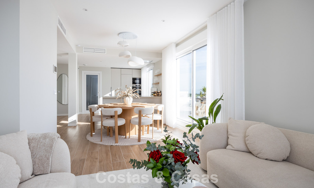 Modern penthouse with wraparound terrace and 360° views for sale in Nueva Andalucía, Marbella 798092