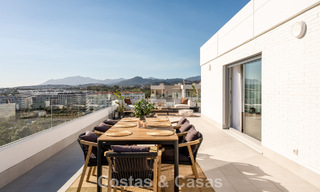 Modern penthouse with wraparound terrace and 360° views for sale in Nueva Andalucía, Marbella 798110 