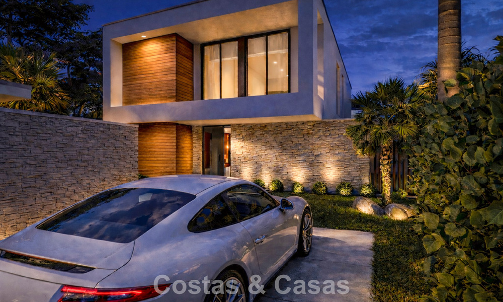 New, modernist luxury villa for sale frontline golf in Mijas, Costa del Sol 798116