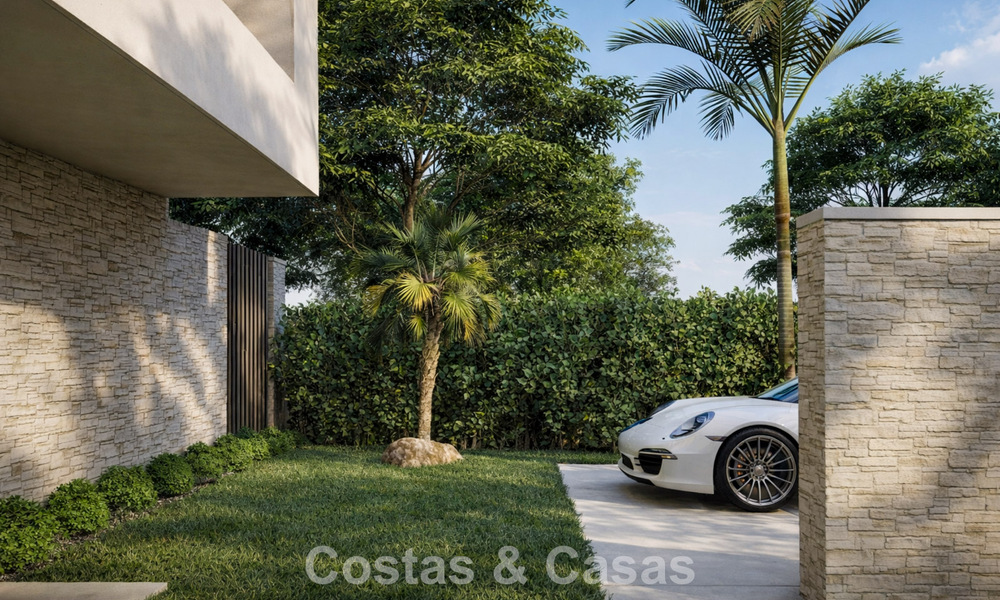 New, modernist luxury villa for sale frontline golf in Mijas, Costa del Sol 798117