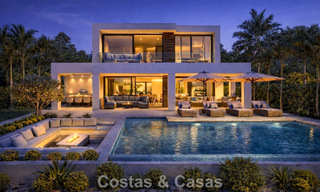 New, modernist luxury villa for sale frontline golf in Mijas, Costa del Sol 798119 