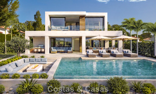 New, modernist luxury villa for sale frontline golf in Mijas, Costa del Sol 798121 