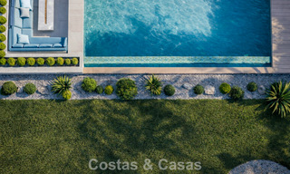 New, modernist luxury villa for sale frontline golf in Mijas, Costa del Sol 798125 