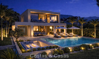 New, modernist luxury villa for sale frontline golf in Mijas, Costa del Sol 798127 