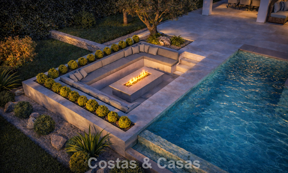 New, modernist luxury villa for sale frontline golf in Mijas, Costa del Sol 798128