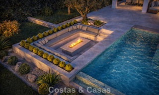 New, modernist luxury villa for sale frontline golf in Mijas, Costa del Sol 798128 