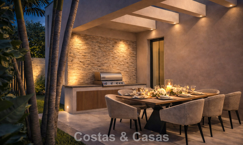 New, modernist luxury villa for sale frontline golf in Mijas, Costa del Sol 798129