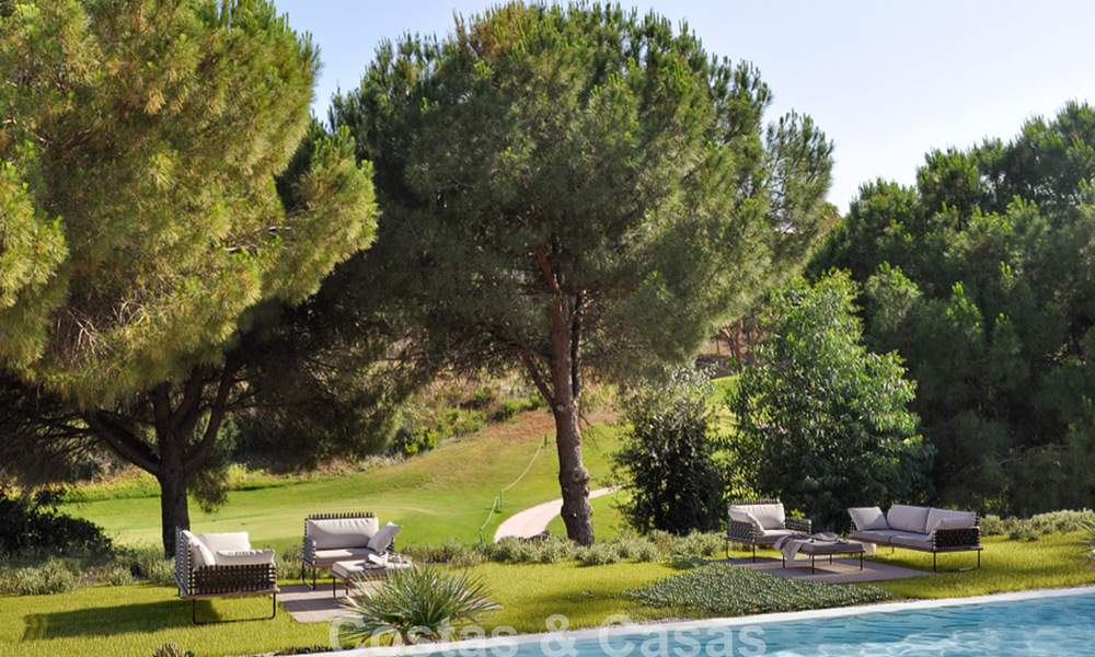 New, modernist luxury villa for sale frontline golf in Mijas, Costa del Sol 798132