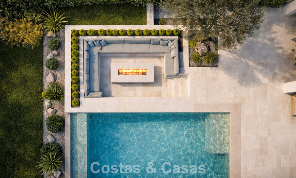 New, modernist luxury villa for sale frontline golf in Mijas, Costa del Sol 798134