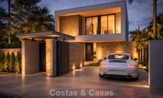 New, modernist luxury villa for sale frontline golf in Mijas, Costa del Sol 798136 