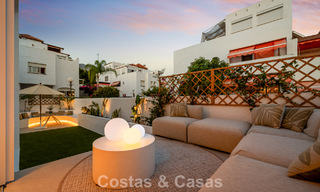 Renovated townhouse for sale on the golden mile, within walking distance of the beach and Puente Romano, Marbella 797308 