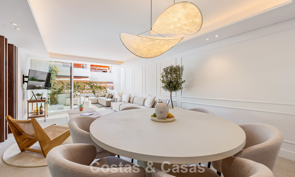 Renovated townhouse for sale on the golden mile, within walking distance of the beach and Puente Romano, Marbella 797319