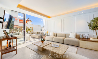 Renovated townhouse for sale on the golden mile, within walking distance of the beach and Puente Romano, Marbella 797323 