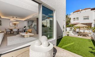 Renovated townhouse for sale on the golden mile, within walking distance of the beach and Puente Romano, Marbella 797330 