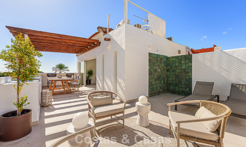 Renovated townhouse for sale on the golden mile, within walking distance of the beach and Puente Romano, Marbella 797345