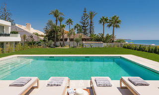Exclusive, modern beachfront villa for sale with direct access to the beach in Mijas, Costa del Sol 797372 