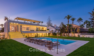 Exclusive, modern beachfront villa for sale with direct access to the beach in Mijas, Costa del Sol 797383 