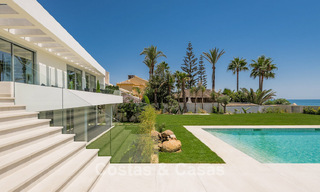 Exclusive, modern beachfront villa for sale with direct access to the beach in Mijas, Costa del Sol 797401 