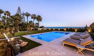 Exclusive, modern beachfront villa for sale with direct access to the beach in Mijas, Costa del Sol 797402 