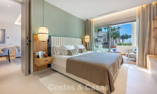 First-class apartment for sale with sea views in a beachfront complex on the New Golden Mile between Marbella and Estepona 797452 