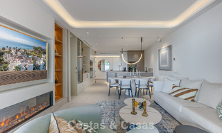 First-class apartment for sale with sea views in a beachfront complex on the New Golden Mile between Marbella and Estepona 797464 