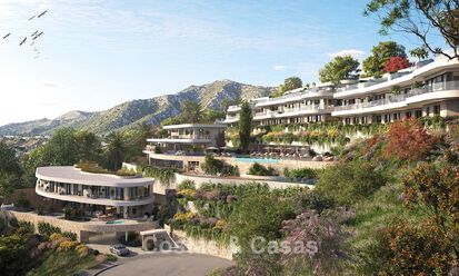 Launch! Innovative semi-detached villas for sale with private pool in a sought-after urbanisation in Fuengirola, Costa del Sol 797355