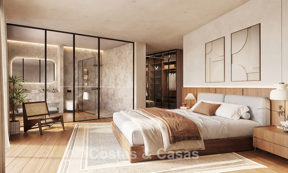 Launch! Innovative semi-detached villas for sale with private pool in a sought-after urbanisation in Fuengirola, Costa del Sol 797365