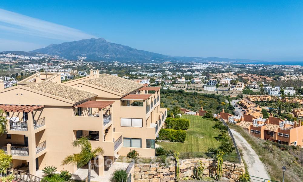 Prestigious luxury penthouse with panoramic golf and sea views for sale in Marbella - Benahavís 797522