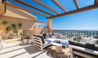 Prestigious luxury penthouse with panoramic golf and sea views for sale in Marbella - Benahavís 797523 