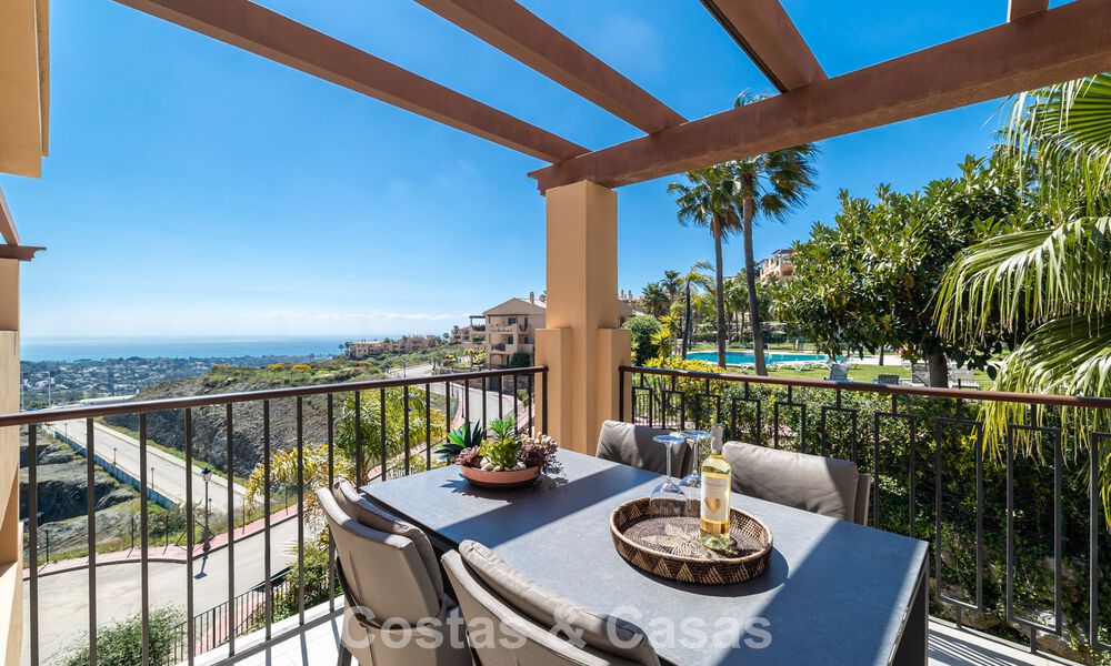 Prestigious luxury penthouse with panoramic golf and sea views for sale in Marbella - Benahavís 797527