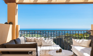 Prestigious luxury penthouse with panoramic golf and sea views for sale in Marbella - Benahavís 797545 