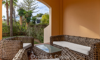 Luxury beachside apartment with private garden for sale just steps from the beach near Puerto Banús, Marbella 797550 