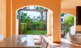 Luxury beachside apartment with private garden for sale just steps from the beach near Puerto Banús, Marbella 797553 