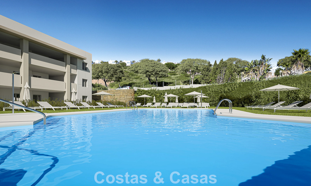 Contemporary luxury new-build apartments with enchanting sea views for sale in Manilva, Costa del Sol 797562