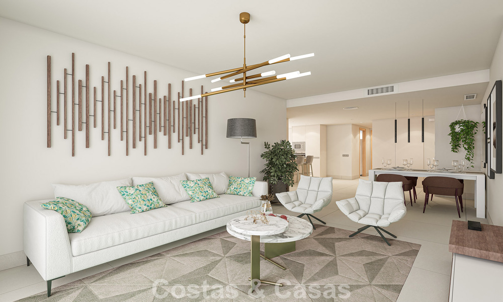 Contemporary luxury new-build apartments with enchanting sea views for sale in Manilva, Costa del Sol 797566