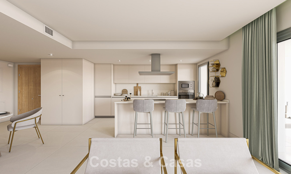 Contemporary luxury new-build apartments with enchanting sea views for sale in Manilva, Costa del Sol 797567