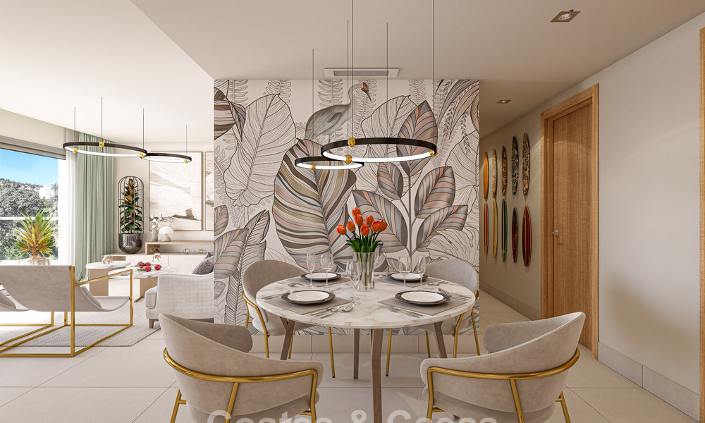 Contemporary luxury new-build apartments with enchanting sea views for sale in Manilva, Costa del Sol 797568