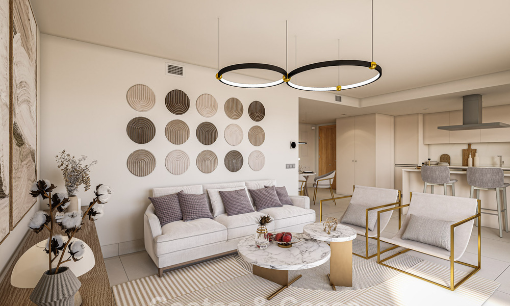 Contemporary luxury new-build apartments with enchanting sea views for sale in Manilva, Costa del Sol 797569